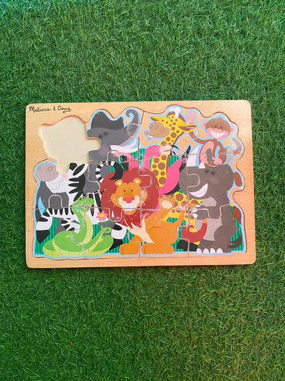 Melissa & Doug Jungle Theme Wooden Puzzles