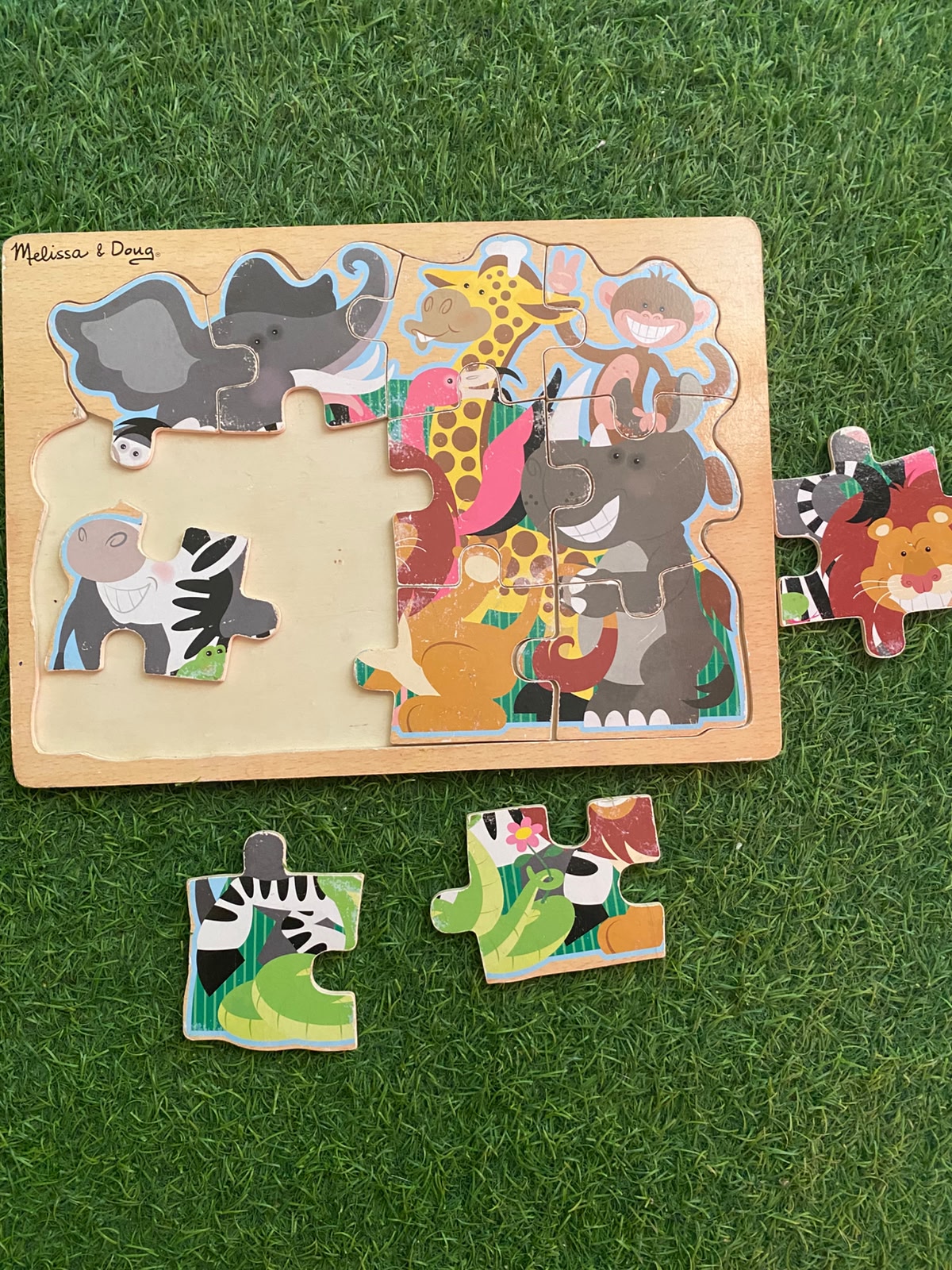 Melissa & Doug Jungle Theme Wooden Puzzles