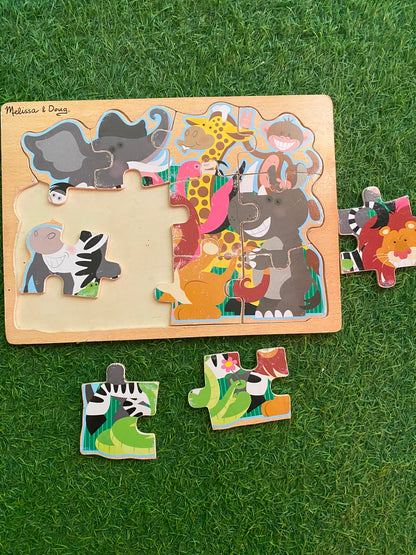 Melissa & Doug Jungle Theme Wooden Puzzles