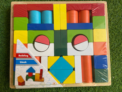 Wooden Building Blocks for Toddlers