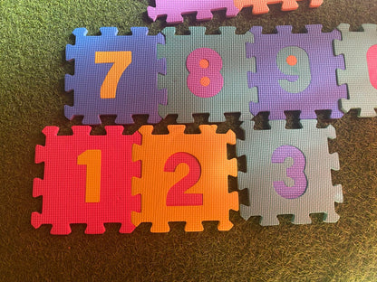 Foam Numbers Learning Puzzles - Soft Foam Puzzle Mat