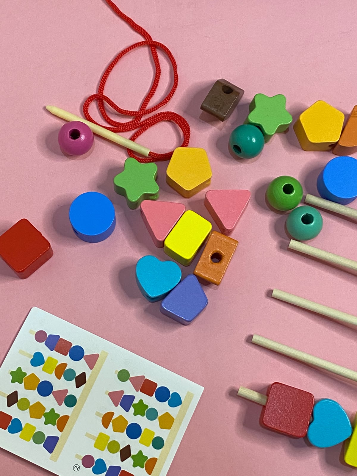 Montessori Logic Set Beads Sequencing Activity - Chotaymasters