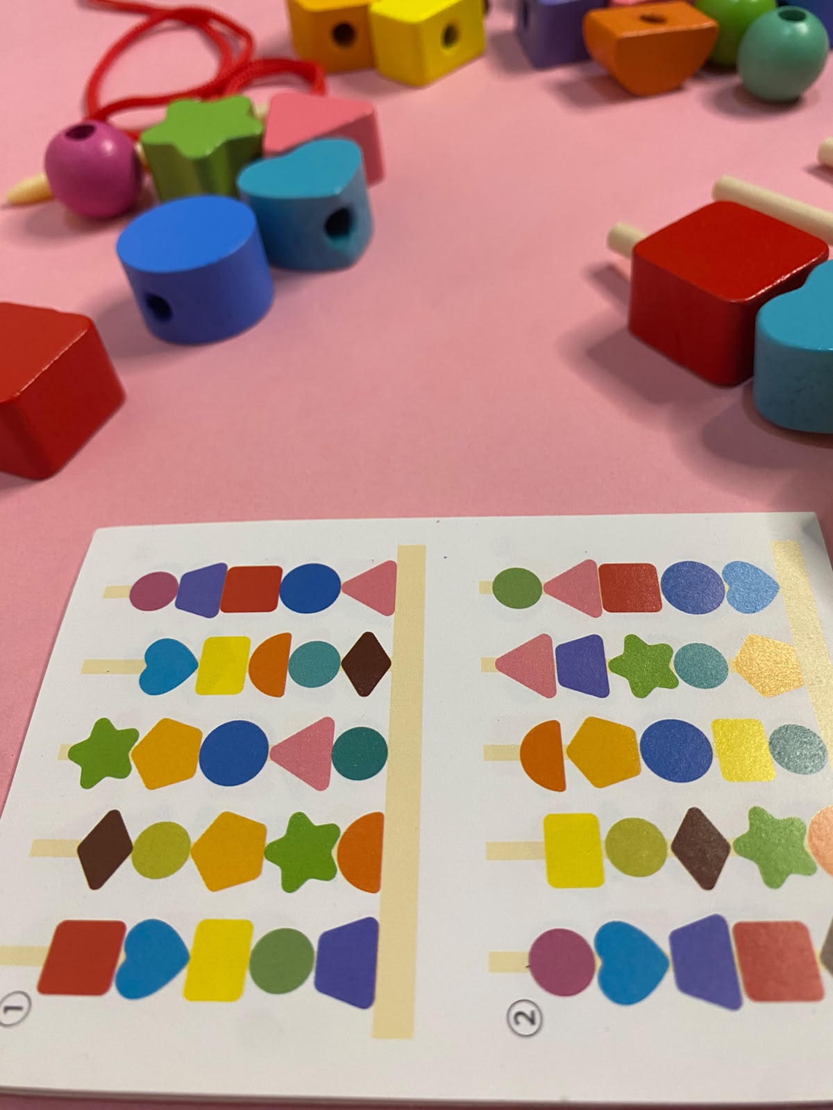 Montessori Logic Set Beads Sequencing Activity - Chotaymasters