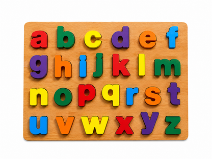 Wooden Alphabet Puzzle Board for Kids Large – ABC & 123