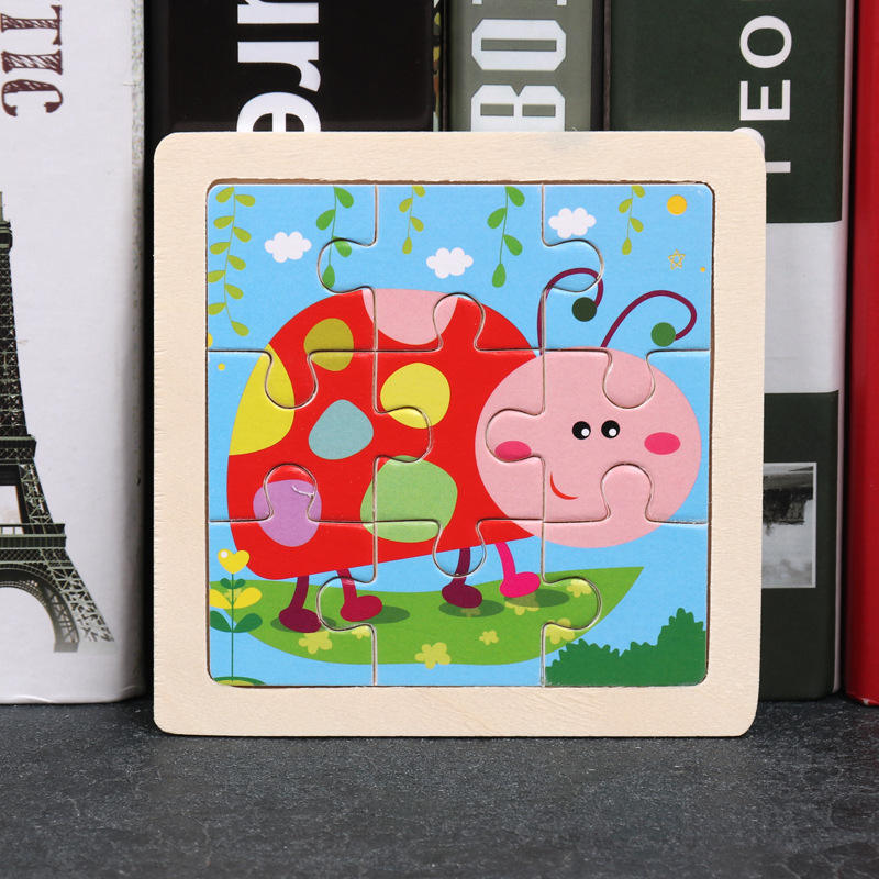 Nine Pieces Small Puzzle Sets Different Series