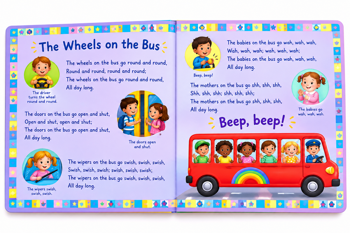 Gently Used Board Book Big Size Rhymes for Kids - Chotaymasters