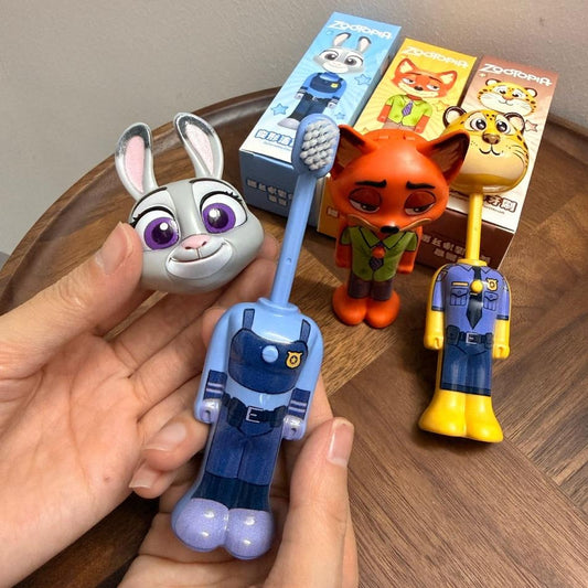 Kids Cartoon Character Toothbrushes with Soft Bristles