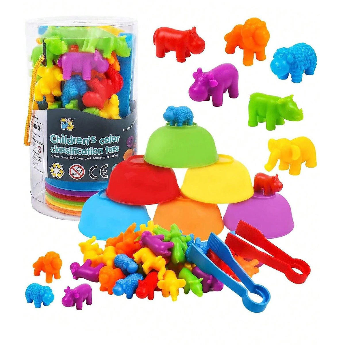 Rainbow Counting and Color Sorting Activity