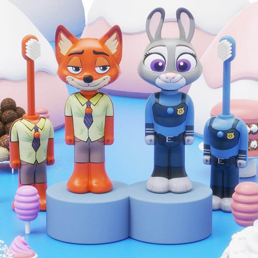 Kids Cartoon Character Toothbrushes with Soft Bristles