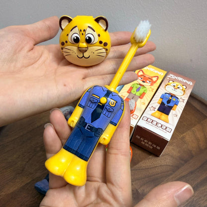 Kids Cartoon Character Toothbrushes with Soft Bristles