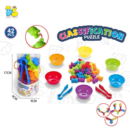 Rainbow Counting and Color Sorting Activity