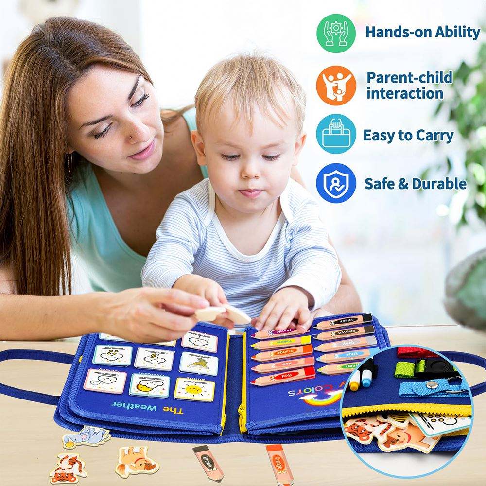 Busy Book for Toddlers - Felt Book - Chotaymasters