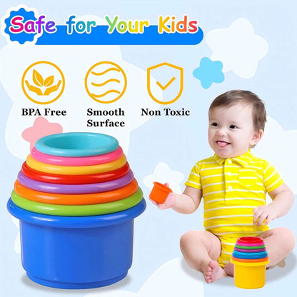 Colorful Stacking Cups Early Learning Toy