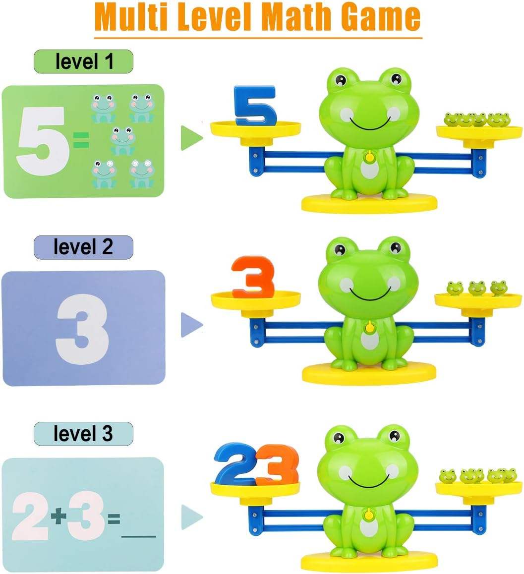 Frog Balancing Math Activity Toy for Kids