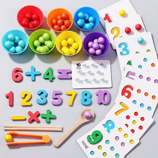 Number Beads Matching Math Activity Toy