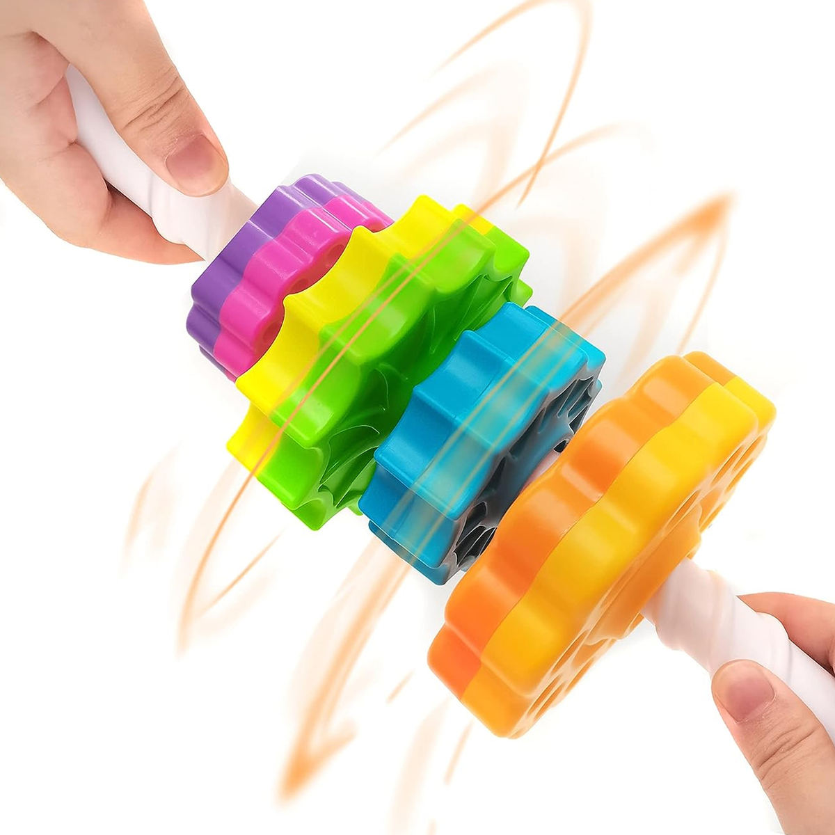 Rainbow Spinning Stacking Tower Baby Montessori Toy