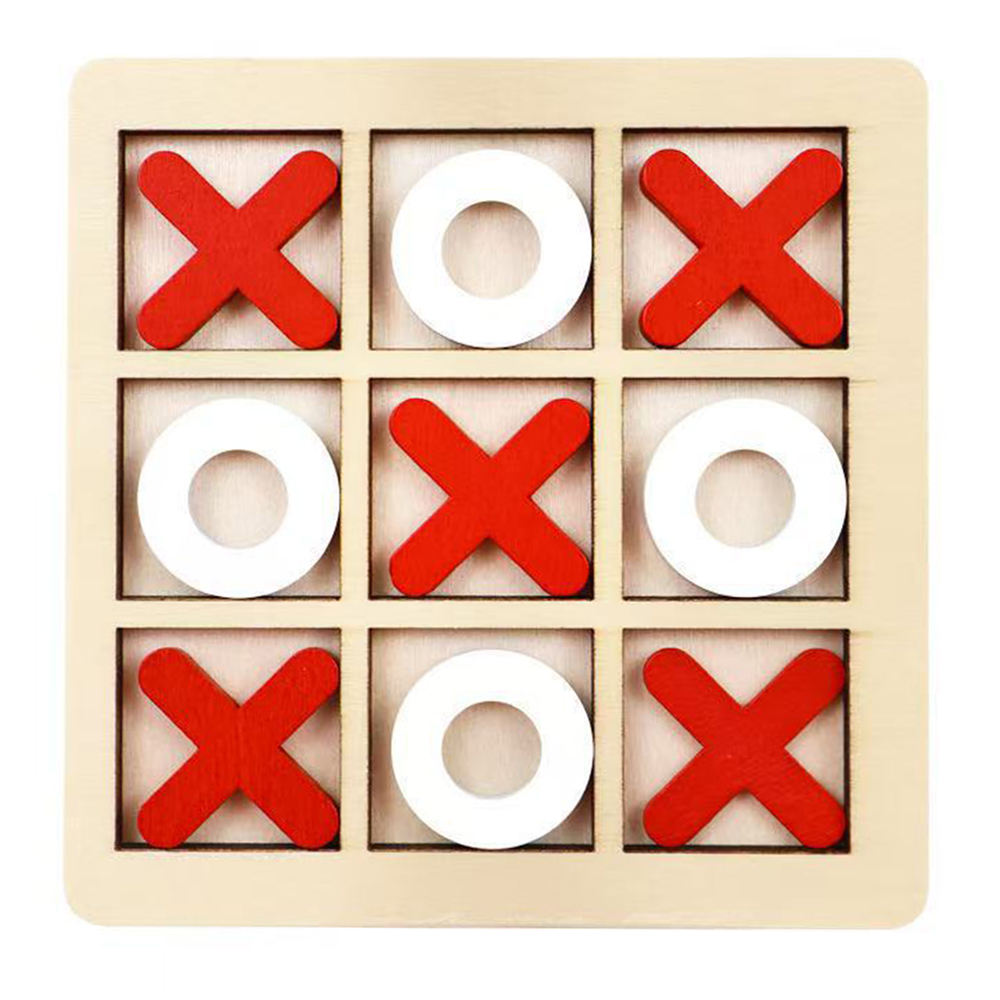 Tic Tac Toe Game Board Light Wooden Board