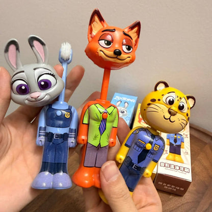 Kids Cartoon Character Toothbrushes with Soft Bristles