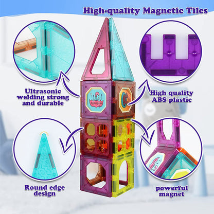 DIY Magnetic Tiles - Stem Toys Magnetic Building Blocks 32 PCS