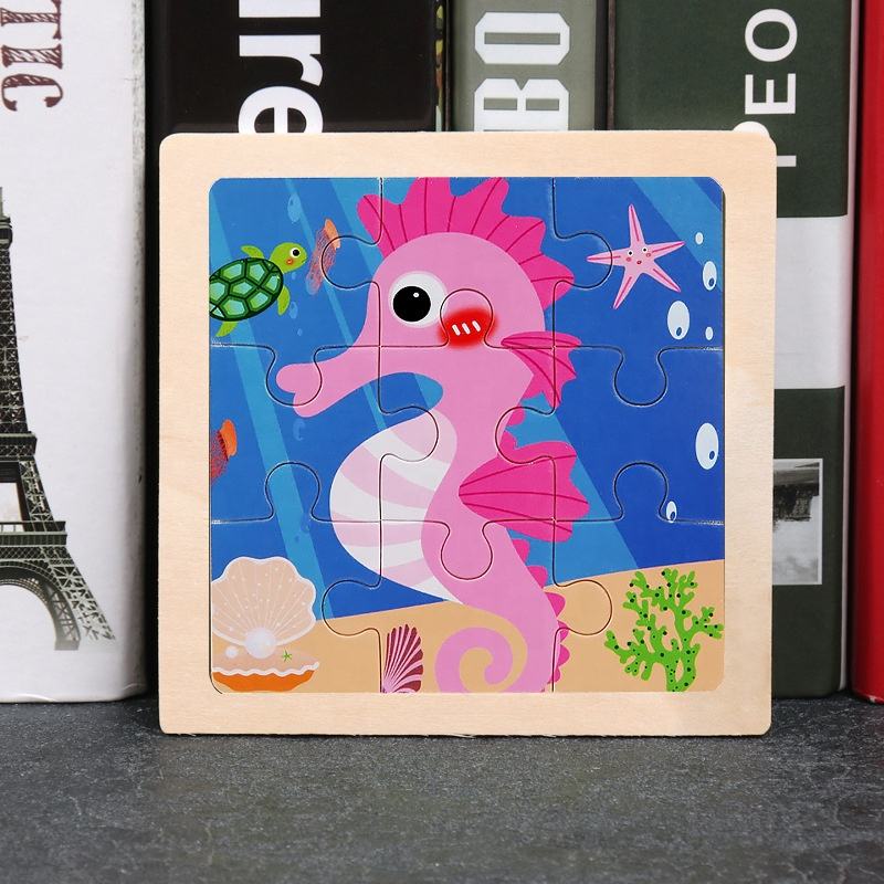 Nine Pieces Small Puzzle Sets Different Series