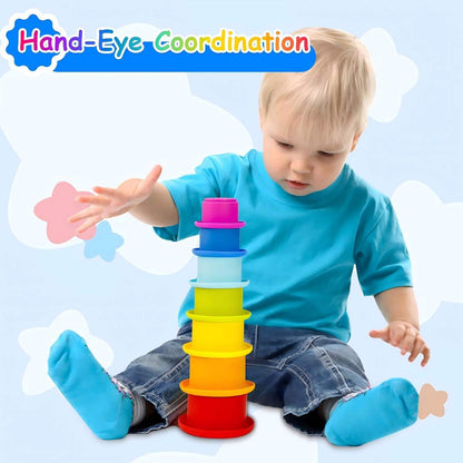 Colorful Stacking Cups Early Learning Toy