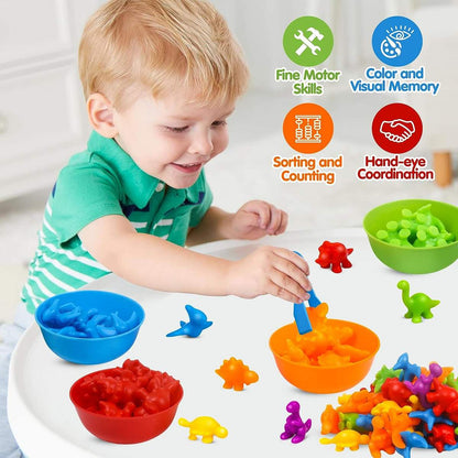 Rainbow Counting and Color Sorting Activity
