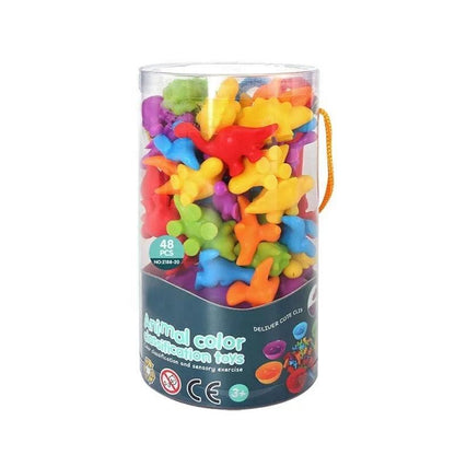 Rainbow Counting and Color Sorting Activity