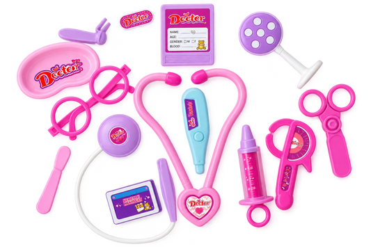 Plastic Doctor Set Pretend Play for Kids - Doctor Set Pouch - Chotaymasters