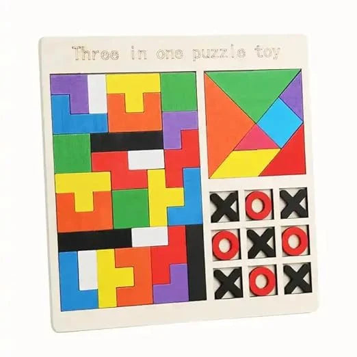 3-in-1 Logic Puzzle for Kids | Brain Development Activity