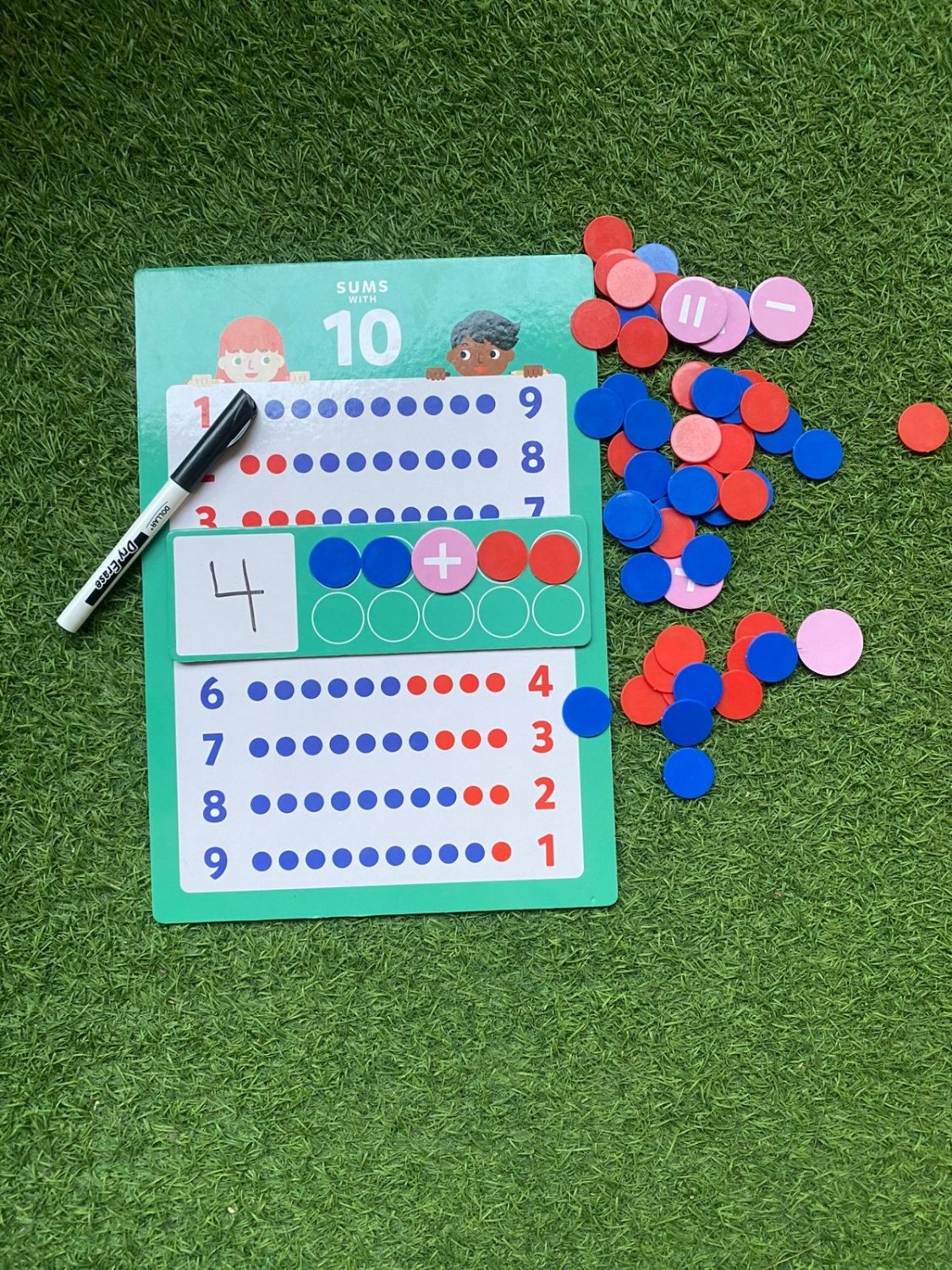 Sums with 10 Activity Math Set for 3+ Kids - Chotaymasters