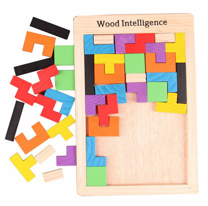 Wood Intelligence Puzzle Bricks